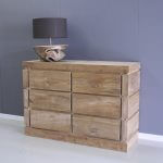 dressoir teakhout 6 laden