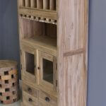 drankenkast wijnrek van teakhout