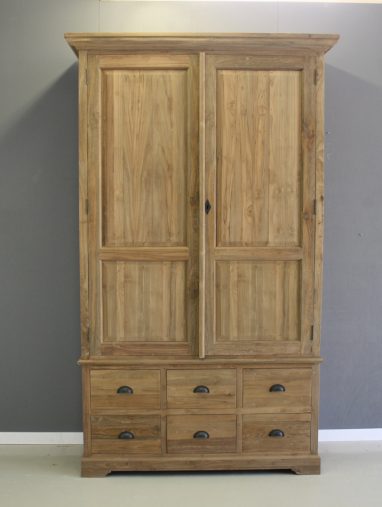 teakhouten dichte kast