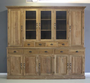 grote teak kast met 10 deuren