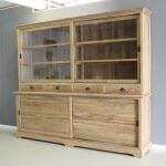 Kast teakhout 250cm schuifdeuren en laden