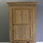 teakhouten jagerskast klein model