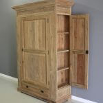 Jagerskast teakhout deuren aan zijkant