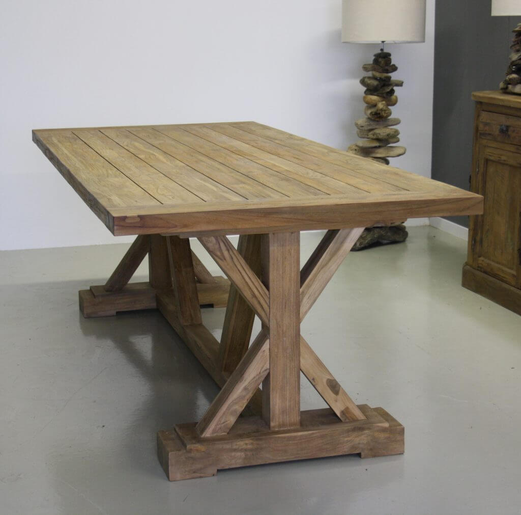 Kloostertafel teakhout