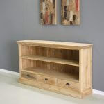 Boekenkast van teakhout dressoirhoogte