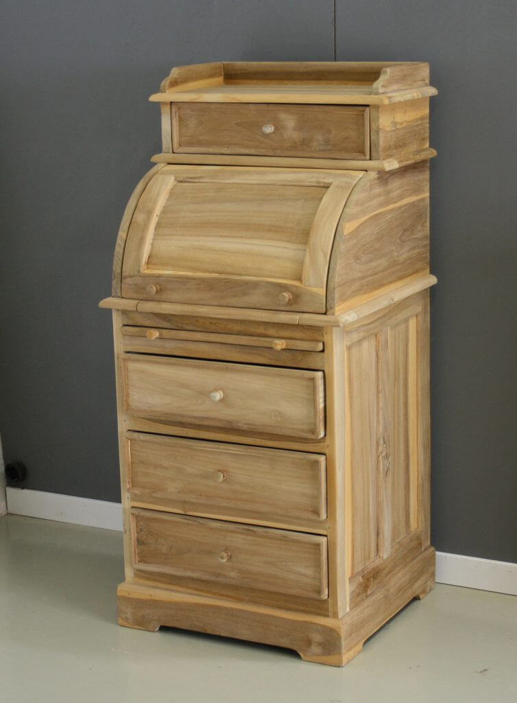 Teak mini secretaire