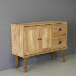 retro audio kast teak hout