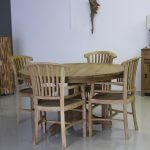 ronde tafel met bolpoot