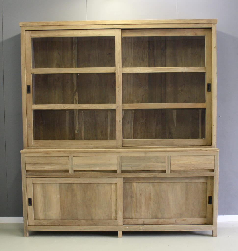 Moderne kast 2 meter breed met schuifdeuren