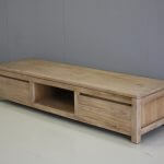 tv meubel teakhout laag model