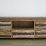 tv meubel van teakhout met krijtwas