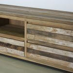 teak tv meubel met krijtwas