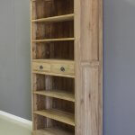 Teak boekenkast met twee laden