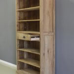 Boekenkast teakhout twee laden