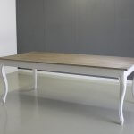 Tafel teak met wit queen ann