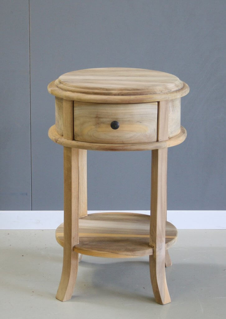 bijzettafeltje teakhout