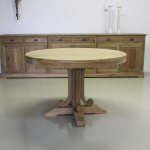 Ronde tafel teakhout 120