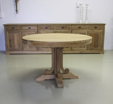 Ronde tafel teakhout 120