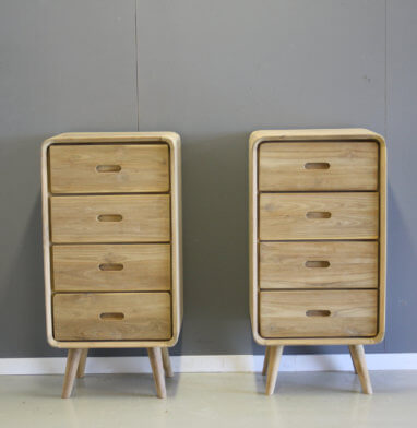 retro ladenkast teakhout