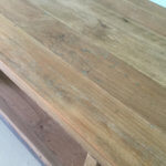 teak tv kast industrieel