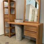 Complete 4delige badkamerset van teakhot