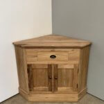teakhouten tv hoekkast