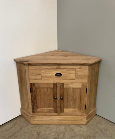 teakhouten tv hoekkast