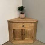 tv hoekkast teakhout