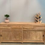 Modern teakhouten dressoir