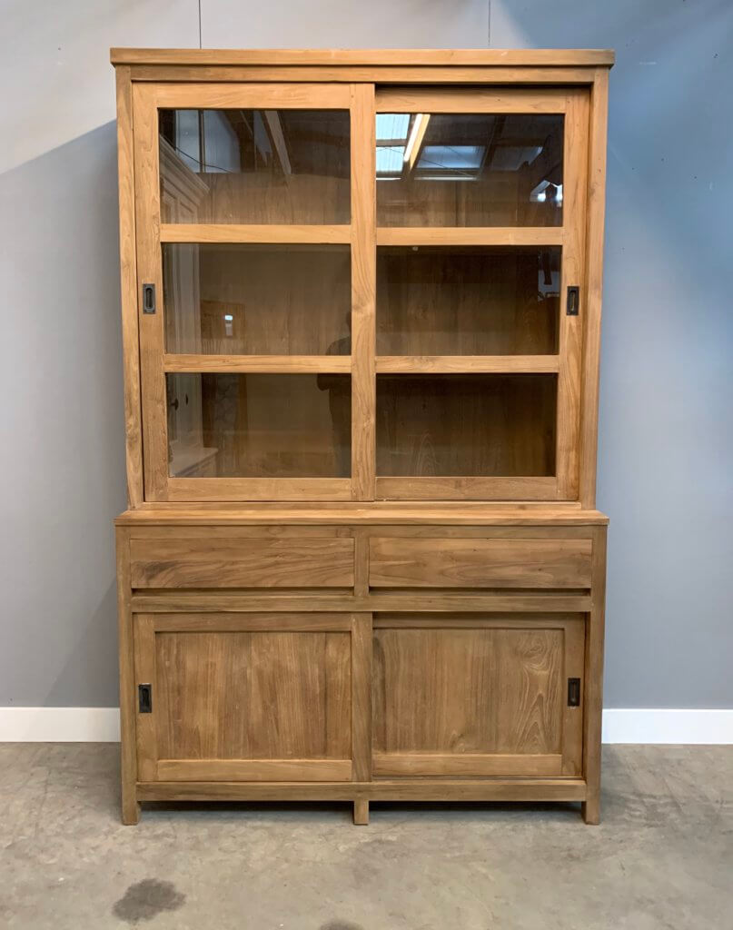 moderne schuifdeur teakhoutenkast groningen