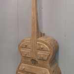 Gitaar kast van teak
