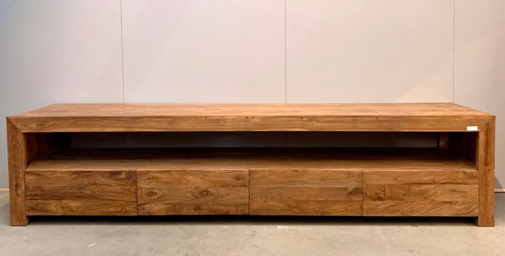 Modern tv-meubel van dengkleh teak