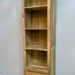 greeploze boekenkast van teakhout