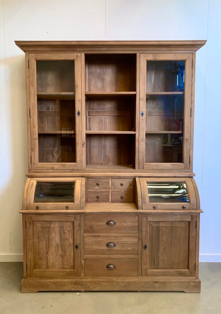 grutterskast Barendrecht onbehandeld gerecycled teakhout