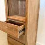 moderne teakboeken kast