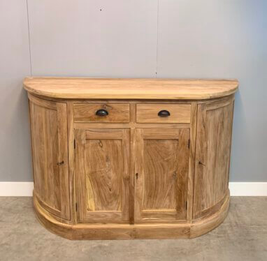dressoir met afgeronde hoeken teakhout