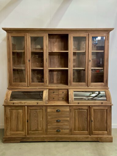 Teakhouten kruideniers kast