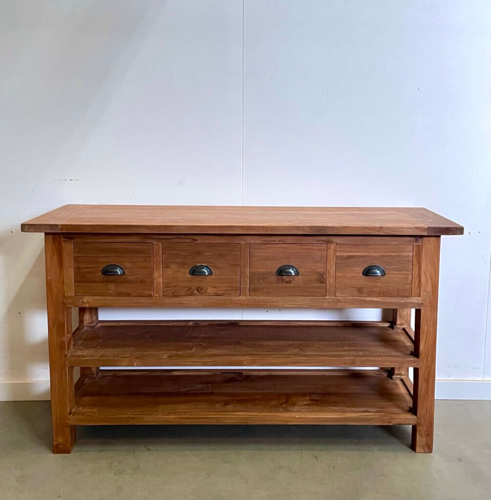 Sidetable 140 cm breed