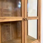 close up teak vitrine