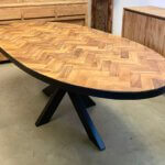 visgraat tafel ovaal