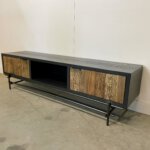 TV meubel teakhout in zwart