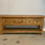 dingklik side table teakhout