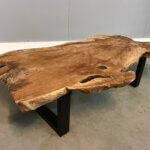 Boomstam salontafel teakhout