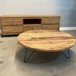 rustieke salontafel rond