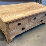 teakhouten salonkist 130x70