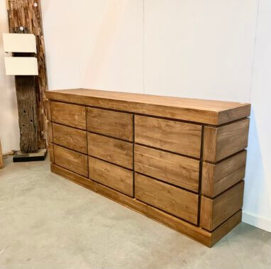 Modern dressoir teakhout