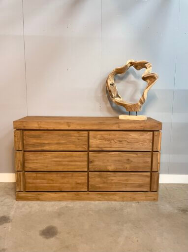 Modern dressoir met 6 blinde laden