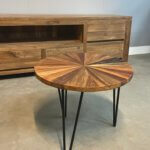 Ronde salontafel Roots teak