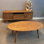 Jaren 50 ovale salontafel