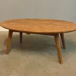 Jaren 50 ovale salontafel
